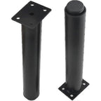 (25-42cm, black) Set of 4 strong adjustable metal furniture legs-YuJia