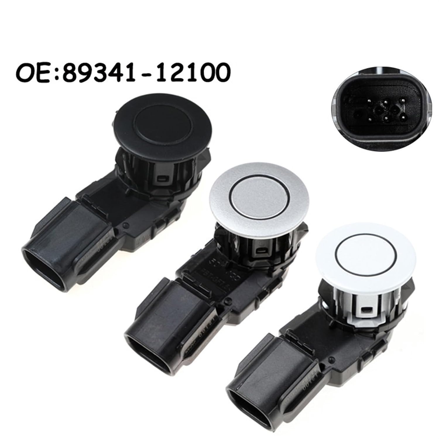 Car Parking Sensors for for RAV4 2017-2018 Parking Sensor Distance Control Sensor Detector 8934112100 8934142060 89341-12100 Detection Radar(Silver)