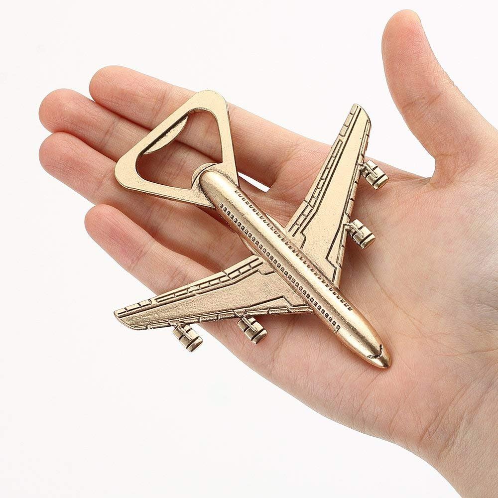 12 Pcs Airplane Bottle Opener with Gift Box for Baby Shower Return Gifts and Party Favor Wedding Birthday Decorations (12pcs with Gift Box)