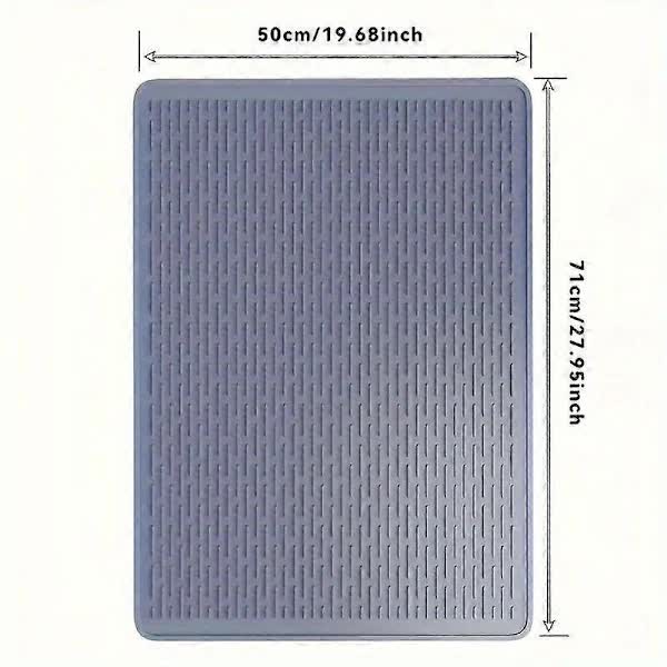 Extra Large Silicone Stove Protector Mat, Heat Resistant Non-Slip Kitchen Dish Mat for Electric Stove in Black