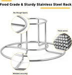 2-Pack Beer Can Chicken Holder for Grill Smoker Oven, Vertical Stainless Steel Beer Butt Chicken Stand for Whole Chicken Roaster, Food Grade & Non-Toxic Rack for Tender and Juicy Chicken