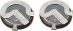 2Pcs Remote Key Fob Rechargeable Battery 3V 20mah Compatible for BMW E39 E46 E60 E90 E92 for VL2020 90 Degrees