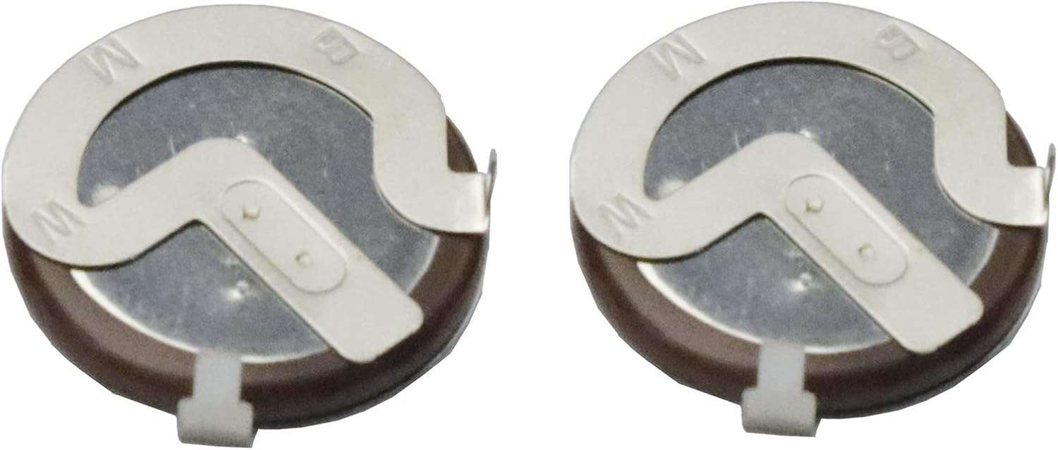 2Pcs Remote Key Fob Rechargeable Battery 3V 20mah Compatible for BMW E39 E46 E60 E90 E92 for VL2020 90 Degrees