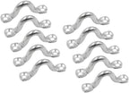 10Pcs M8 316 Stainless Steel Bimini Boat Top PAD Eye, Eye Straps, Tie Down, Kayak Deck Loops, Tie Down Anchor Point, Footman's Loop for Kayak Canoe Rigging