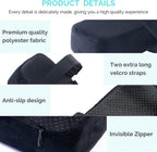 Extra Thick Chair armrest Cushions Elbow Pillow Pressure Relief Office Chair Gaming Chair armrest with Memory Foam armrest Pads 2-Piece Set of Chair (Black)