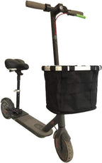 AISHFP Adult Electric Scooter Baskets, Folding Bicycle Basket Front Storage Shrink Pocket Closure Canvas Waterproof Car Basket for Scooters and Bikes, 26X24x34cm