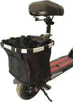 AISHFP Adult Electric Scooter Baskets, Folding Bicycle Basket Front Storage Shrink Pocket Closure Canvas Waterproof Car Basket for Scooters and Bikes, 26X24x34cm