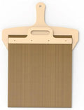 Pizza Smart Slide Magic Pizza Pizza Slide, Pizza Paddle with Handle - Sliding Pizza Shovel Slide, Detachable for Easy Pizza Transfer, Brown
