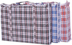Set of 3 Jumbo STORAGE LAUNDRY SHOPPING Bags with Zippers and Handles. Size 27"x25"x5"