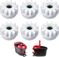 6Pcs Spin Mop Replacement Parts, Spin Mop Bucket Clutch Bearing Gear Replacement Compatible with Ocedar, One Way Bearing Bucket Gears Pedal Repair Replacement for Vileda and More Rotation Mop
