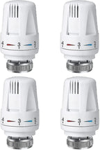 Thermostatic Head Replacement Compatible with M 30 X 1.5 Radiator Valve 4 Parts Antifreeze