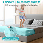 Invisible Sheet and Bed Cover Fastener Set of 4 White Keeps Sheets Tight Removable Storable