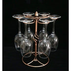 Wine Glass Rack Holds 6 Compatible with Drying Storage 1pc