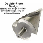 HSS Step Drill Ø 6-60mm - Spiral Large Cone Drill for Metal, Wood, Plastic..DEBUNS