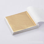 100PCS 24K Pure Genuine Gold Leaf Foil Sheet Gold Decoration (Champagne)