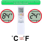 Replacement for DAIKIN AC Air Conditioner Remote Control, Compatible with ARC452A9 ARC452A10 ARC452A19 ARC452A20 ARC452A21 ARC452A23 ARC466A36