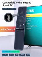 BN59-01241A Sub BN59-01242A Voice Mic Replacement Remote Control for Samsung Smart TV UN43KU7500F UN49KU7000F UN49KS8000FXZA UN55KS8000FXZA UN60KS8000FXZA UN65KS8000FXZA UN49KS8500FXZA UN65KS8500F