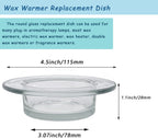 2Pcs Replacement Wax Warmer Dish for Electric Oil Aromatherapy Burner/Warmer, 4.5Inch Wax Melter Wax Warmer Replacement Dish Lamp Wax Tart Oil Warmer (4.5in/115mm), CMD00001