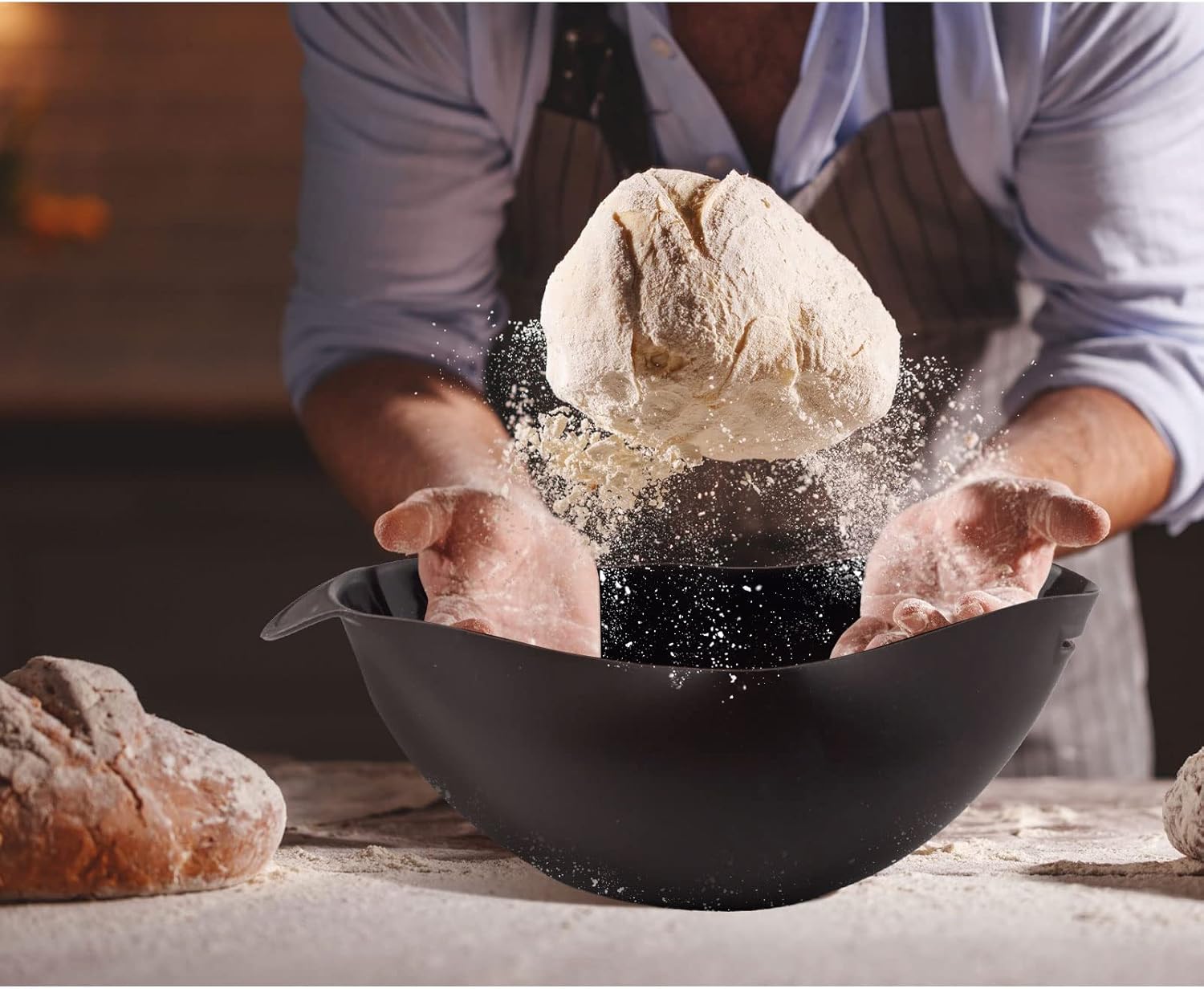 Silicone Bread Maker, Silicone Bread Bowl Loaf Pan for Homemade Baking Bread