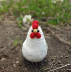 Needle Felting Kit Felt Animals Wool Felting DIY Kit : 1 Hen and 3 Chick