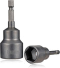 2 Pack RV Scissor Jack Socket, Camper Travel Trailer Jack Drill Adapter, 19mm Hex Drive, 1/4 Inch Hex Shank