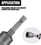 2 Pack RV Scissor Jack Socket, Camper Travel Trailer Jack Drill Adapter, 19mm Hex Drive, 1/4 Inch Hex Shank