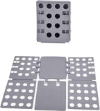 Shirt Folding Board, 27.56 x 22.44 T Shirt Folder, Easy and Fast Flip Fold Clothes Folding Board, Durable Plastic Laundry Folders Collapsible Liner for Easy Storage and Travel (Gray)