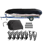 11-13FT：420cm*270cm Boat Cover Trailerable Marine Grade 210D grey