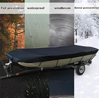 11-13FT：420cm*270cm Boat Cover Trailerable Marine Grade 210D grey