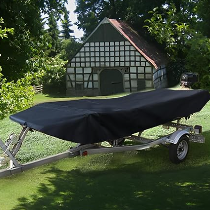 14-16FT：530cm*290cm Boat Cover Trailerable Marine Grade 210D grey