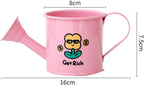 Casting Kettle - Iron Garden Small Household Casting Kettle - Bucket - Tulip - Pink