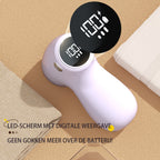 Rechargeable Lint Remover with Display - Lint Remover - Suction and Shave Function - Lint Remover - Type-C Charging - 3 Working Modes & 6-Blade System - Beige