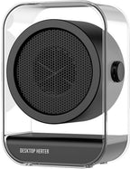 Electric Heater - Portable Electric Heater - Table Heater - Small Household Heater - Portable Fast Heating Electric Heater for the Office - 2 Temperature Settings - Black