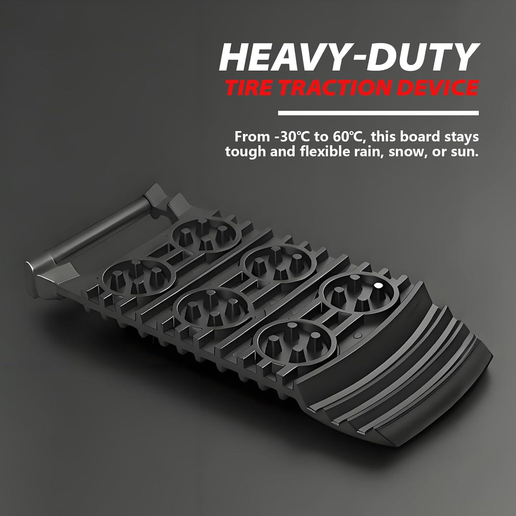 Off-Road Traction Plates | Pack of 2 - Portable emergency tool for extra grip on snow, ice, mud, and sand, suitable for cars, SUVs, ATVs, UTVs, and motorcycles.