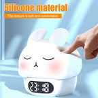 Children's night light - table lamp for bedroom - cute rabbit shape - cartoon bedside lamp - baby night light (pink)