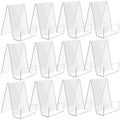 Transparent bookcase - Acrylic display rack - for books, photos, brochures - Set of 12