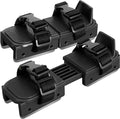 Adjustable Kids' Skates - Double Blade for Stability - With Straps & Shoe Size 16-21 - Black