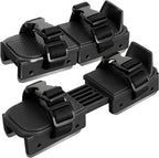 Adjustable Kids' Skates - Double Blade for Stability - With Straps & Shoe Size 16-21 - Black