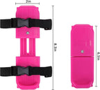 Adjustable Kids' Skates - Double Blade for Stability - With Straps & Shoe Size 16-21 - Blue