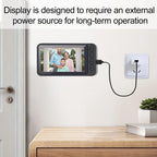 Wireless Doorbell with Camera - 1080P Image & 4.5 Inch Screen - No WiFi Required - Range Up to 120m - Night Vision