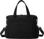 Sports Bag - Waterproof Travel Bag - 24 Liter Carry Bag - Zippered - Lightweight and Durable - Suitable for Gym, Training and Travel（Black）