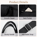 Sports Bag - Waterproof Travel Bag - 24 Liter Carry Bag - Zippered - Lightweight and Durable - Suitable for Gym, Training and Travel（Black）