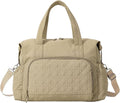 Sports Bag - Waterproof Travel Bag - 24 Liter Carry Bag - Zippered - Lightweight & Durable - Suitable for Gym, Workout & Travel（Khaki）