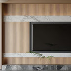 Self-adhesive 3D Wall Panel - Brown Oak Look - PVC Plank 300x40 cm for Wall & Ceiling - Soundproof
