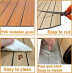 Self-adhesive 3D Wall Panel - Walnut Look - PVC Plank 300x40 cm for Wall & Ceiling - Soundproof