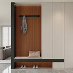 Self-adhesive 3D Wall Panel - Walnut Look - PVC Plank 300x40 cm for Wall & Ceiling - Soundproof