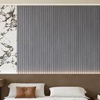 Self-adhesive 3D Wall Panel - Gray Oak Look - PVC Plank 300x40 cm for Wall & Ceiling - Soundproof