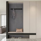 Self-adhesive 3D Wall Panel - Gray Oak Look - PVC Plank 300x40 cm for Wall & Ceiling - Soundproof