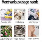 Hand Shower for Toilet & Cleaning - Adjustable Water Pressure & Universal Mounting - For Bathroom, Pets & Plants