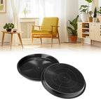 Plant bowls - 6 pieces - Round plant bowls - For flower pots, garden bowls and planters - Black